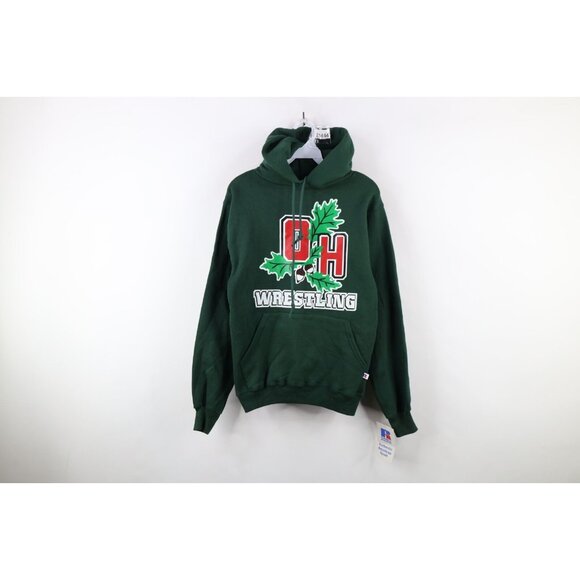 NOS Vtg 90s Russell Athletic Mens S Ohio State University Wrestling Hoodie USA